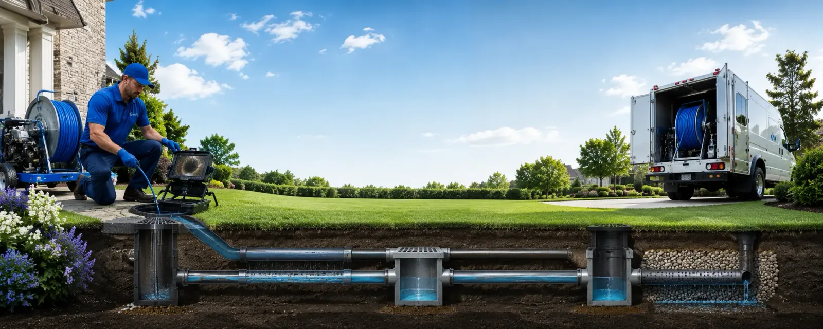Outdoor drain cleaning information for Lincoln, MO